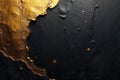 Abstract gold and black textured background a luxurious design element for elegant projects. Generative AI Royalty Free Stock Photo
