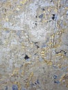 Abstract gold and blue painted wall texture, grunge art deco, unique modern home wall art decorative paint Royalty Free Stock Photo