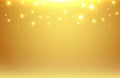 Abstract gold blurred background with bokeh and gold glitter header.