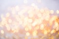 Abstract gold bokeh. Christmas and new year theme background. Royalty Free Stock Photo