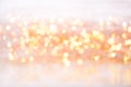 Abstract gold bokeh. Christmas and new year theme background. Royalty Free Stock Photo