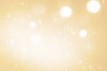 Abstract gold bokeh defocused glitter texture christmas with light bokeh background Royalty Free Stock Photo