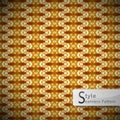 Abstract Gold Brown lattice ribbon vintage geometric seamless pa Royalty Free Stock Photo