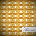 abstract Gold Brown ribbon row lattice vintage geometric seamless pattern vector illustration Royalty Free Stock Photo
