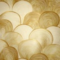 Abstract Gold and Cream Pattern with Circular Shape Design Elements Royalty Free Stock Photo