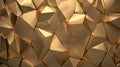 Abstract gold geometric background, luxury texture, polygonal pattern Royalty Free Stock Photo