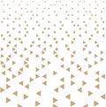 Abstract gold geometric hipster fashion design print triangle pattern Royalty Free Stock Photo