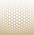 Abstract gold geometric triangle design halftone pattern Royalty Free Stock Photo