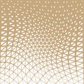 Abstract gold geometric triangle design halftone pattern Royalty Free Stock Photo