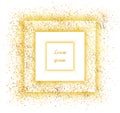 Abstract gold glitter background. Bright sparkles for card Royalty Free Stock Photo