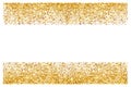 Abstract gold glitter background. Bright sparkles for card Royalty Free Stock Photo