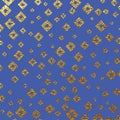 Abstract gold glitter geometric vector background.