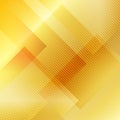 Abstract gold gradient geometric squares overlapping with diagonal lines pattern texture and background Royalty Free Stock Photo