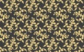 Abstract gold luxury pattern design illustration.Ornate pattern art.Golden ornament decoration Royalty Free Stock Photo