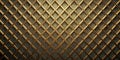 Abstract gold metal grid pattern with diamond shapes. Generative AI Royalty Free Stock Photo