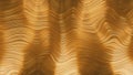 Abstract gold metallic fabric geometric shape golden waving