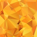 Abstract gold orange background polygon.