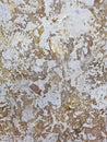 Abstract gold painted wall texture, grunge art deco, unique modern home wall art decorative paint Royalty Free Stock Photo