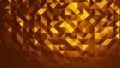 abstract gold shape color background on 3d render polygon background.