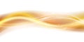 Abstract gold smoke wave backround. Stylized motion wavy illustration Royalty Free Stock Photo