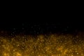 Abstract gold spark particle fireworks background Royalty Free Stock Photo