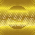 Abstract gold technical circle dots background