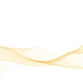 Abstract gold wavy on white background with golden color smooth curves wave lines for luxury background Royalty Free Stock Photo