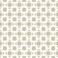 Abstract gold and white background. Simple vector geometric seamless pattern Royalty Free Stock Photo