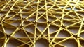 Abstract golden arabic girih pattern background.