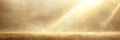 Abstract Golden Background With Dust Particles And Light Rays, Festive Celebration Backdrop Royalty Free Stock Photo