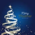 abstract golden christmas tree vector design illustration Royalty Free Stock Photo