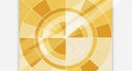 Abstract golden compass design with concentric circles and geometric patterns Royalty Free Stock Photo