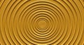 Abstract golden concentric oval ripples creating a mesmerizing optical illusion of depth and texture perfect for backgrounds Royalty Free Stock Photo