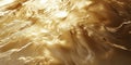 Abstract Golden Fluid Metallic Surface Texture Royalty Free Stock Photo