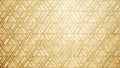 Abstract golden geometric pattern with interlocking triangles and rhombuses forming a complex design. Generative AI Royalty Free Stock Photo