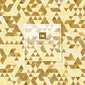 Abstract golden geometric triangle pattern background luxury style Royalty Free Stock Photo