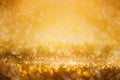 Abstract golden glitter bokeh background Royalty Free Stock Photo