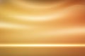 Abstract Golden Gradient Stage With Bright Horizontal Light Royalty Free Stock Photo