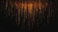 Abstract Golden Light Streaks Create Enchanting Cosmic Illusion Visualizing Mystical Night Sky
