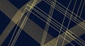 Abstract Golden Lines on Dark Blue Background Royalty Free Stock Photo