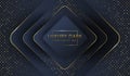 Abstract golden luxury elegant dark website banner template background image Royalty Free Stock Photo