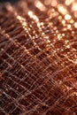 Abstract Golden Mesh Texture, Futuristic Network Pattern, Tech Background, Portrait Images Generative AI Royalty Free Stock Photo