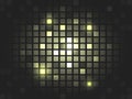 Abstract golden mosaic pixel background.