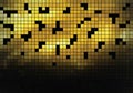 Abstract Golden Pixel Mosaic Background Royalty Free Stock Photo