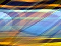 Gold yellow blue soft lines background, abstract colorful geometries Royalty Free Stock Photo