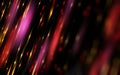 Abstract golden and red bokeh circles on black background. Royalty Free Stock Photo