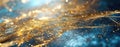 Abstract Golden Silk