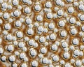 Abstract golden spheres backdrop, bubbles Royalty Free Stock Photo