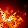 Abstract golden stars