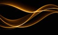 Abstract Golden Swirl Background Royalty Free Stock Photo